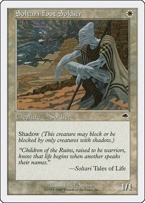 Soltari Foot Soldier card from Battle Royale Box Set