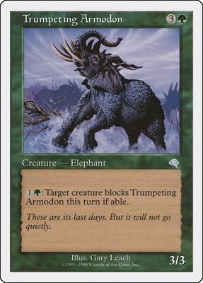 Trumpeting Armodon card from Battle Royale Box Set