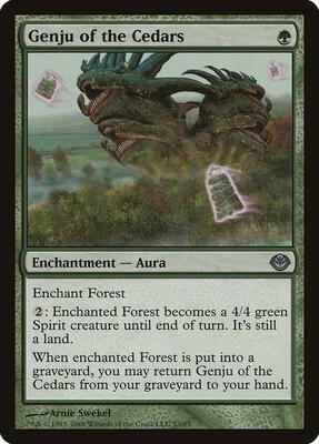 Genju of the Cedars card from Duel Decks: Garruk vs. Liliana