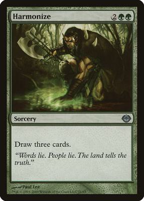 Harmonize card from Duel Decks: Garruk vs. Liliana