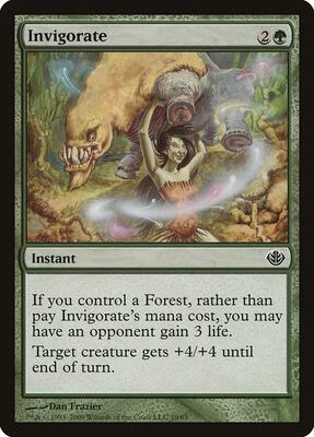 Invigorate card from Duel Decks: Garruk vs. Liliana