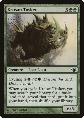 Krosan Tusker card from Duel Decks: Garruk vs. Liliana