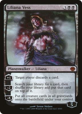 Liliana Vess card from Duel Decks: Garruk vs. Liliana