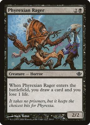 Phyrexian Rager card from Duel Decks: Garruk vs. Liliana