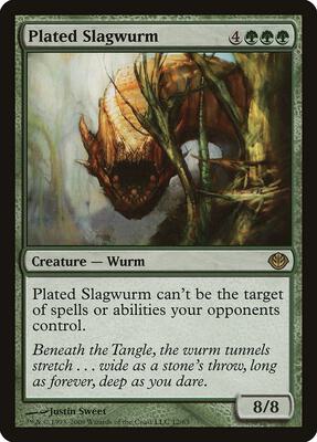 Plated Slagwurm card from Duel Decks: Garruk vs. Liliana