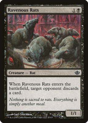 Ravenous Rats card from Duel Decks: Garruk vs. Liliana
