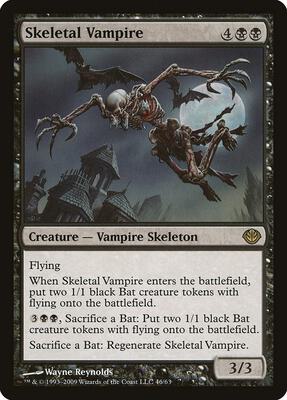 Skeletal Vampire card from Duel Decks: Garruk vs. Liliana