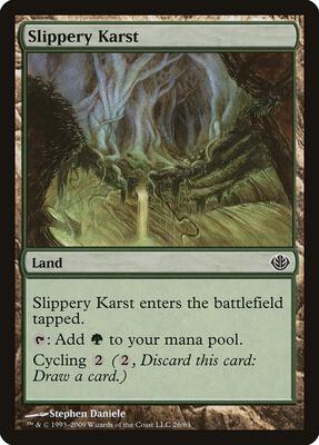 Slippery Karst card from Duel Decks: Garruk vs. Liliana