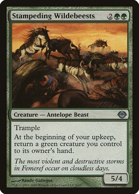 Stampeding Wildebeests card from Duel Decks: Garruk vs. Liliana