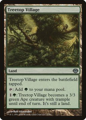 Treetop Village card from Duel Decks: Garruk vs. Liliana