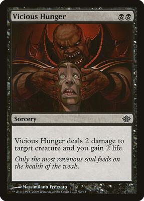 Vicious Hunger card from Duel Decks: Garruk vs. Liliana