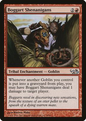 Boggart Shenanigans card from Duel Decks: Elves vs. Goblins