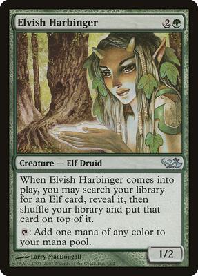 Elvish Harbinger card from Duel Decks: Elves vs. Goblins