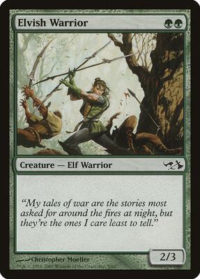 Elvish Warrior card from Duel Decks: Elves vs. Goblins