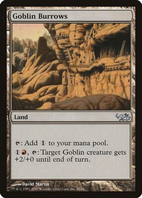 Goblin Burrows card from Duel Decks: Elves vs. Goblins