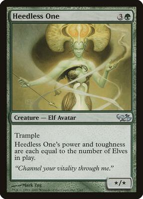 Heedless One card from Duel Decks: Elves vs. Goblins