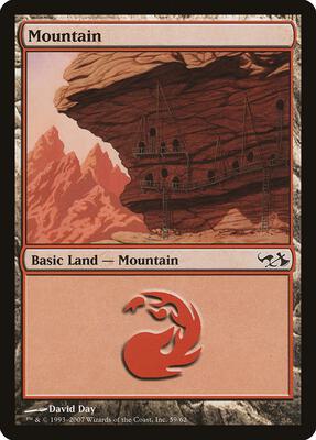 Mountain (59) card from Duel Decks: Elves vs. Goblins