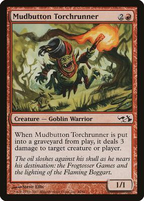 Mudbutton Torchrunner card from Duel Decks: Elves vs. Goblins