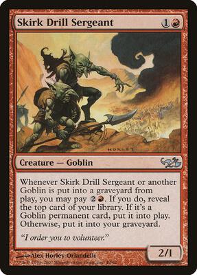Skirk Drill Sergeant card from Duel Decks: Elves vs. Goblins