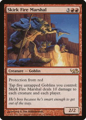 Skirk Fire Marshal card from Duel Decks: Elves vs. Goblins