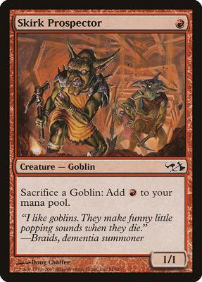 Skirk Prospector card from Duel Decks: Elves vs. Goblins