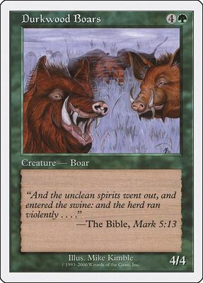 Durkwood Boars card from Starter 2000