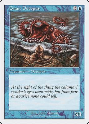 Giant Octopus card from Starter 2000