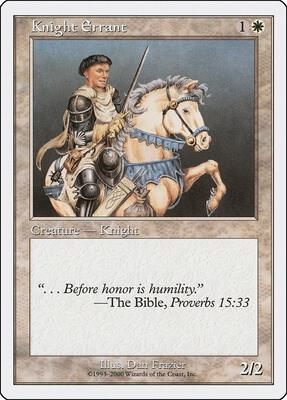 Knight Errant card from Starter 2000