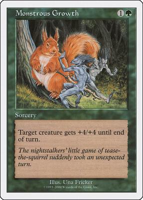 Monstrous Growth card from Starter 2000