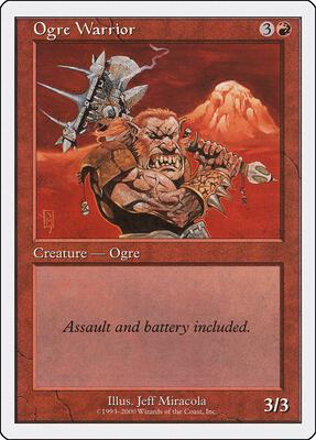 Ogre Warrior card from Starter 2000