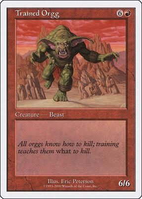Trained Orgg card from Starter 2000