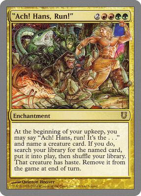 Ach! Hans, Run! card from Unhinged