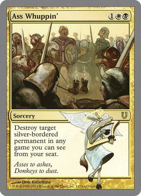 Ass Whuppin' card from Unhinged