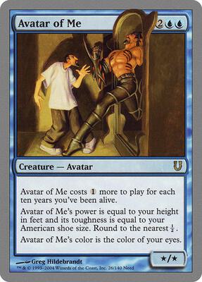 Avatar of Me card from Unhinged