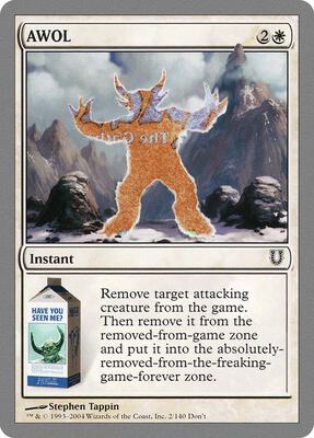 AWOL card from Unhinged