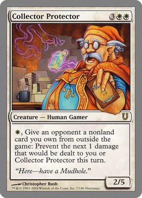 Collector Protector card from Unhinged