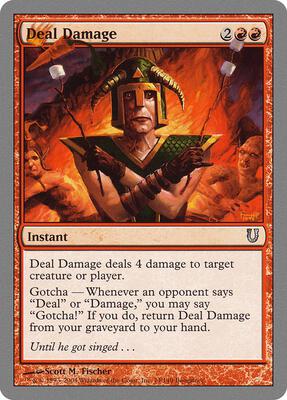 Deal Damage card from Unhinged