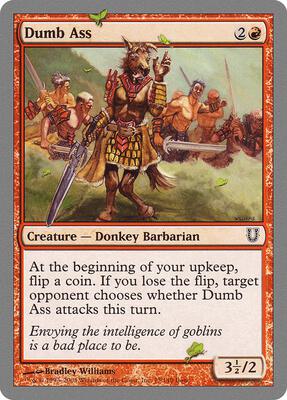 Dumb Ass card from Unhinged