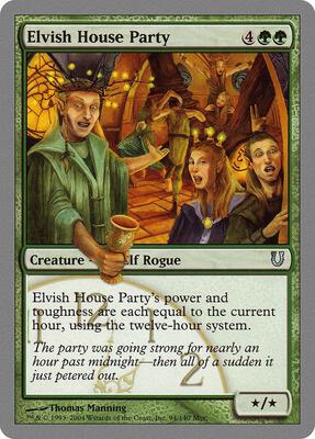 Elvish House Party card from Unhinged
