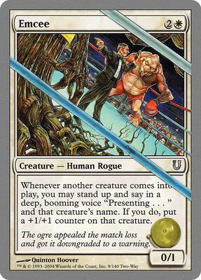 Emcee card from Unhinged