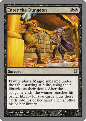 Enter the Dungeon card from Unhinged
