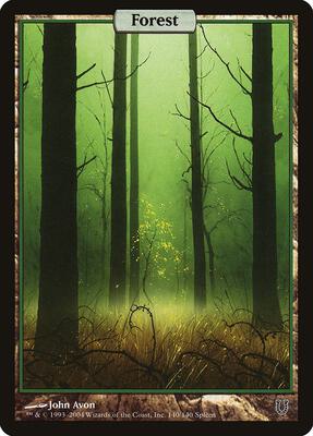 Forest - Full Art card from Unhinged