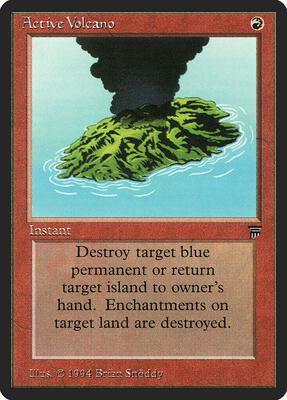 Active Volcano card from Legends