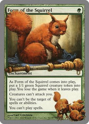 Form of the Squirrel card from Unhinged