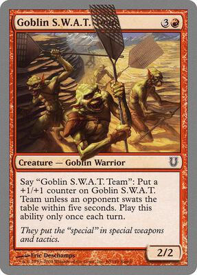 Goblin S.W.A.T. Team card from Unhinged