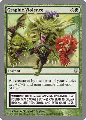 Graphic Violence card from Unhinged