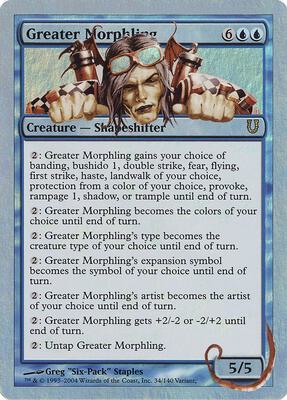Greater Morphling card from Unhinged