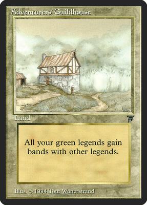 Adventurers' Guildhouse card from Legends