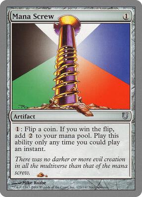 Mana Screw card from Unhinged