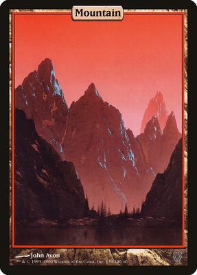 Mountain - Full Art card from Unhinged